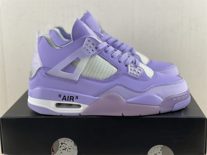 OF x Wmns Air Jordan 4 purple