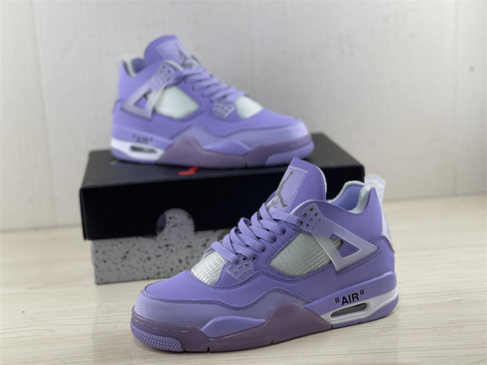 OF x Wmns Air Jordan 4 purple