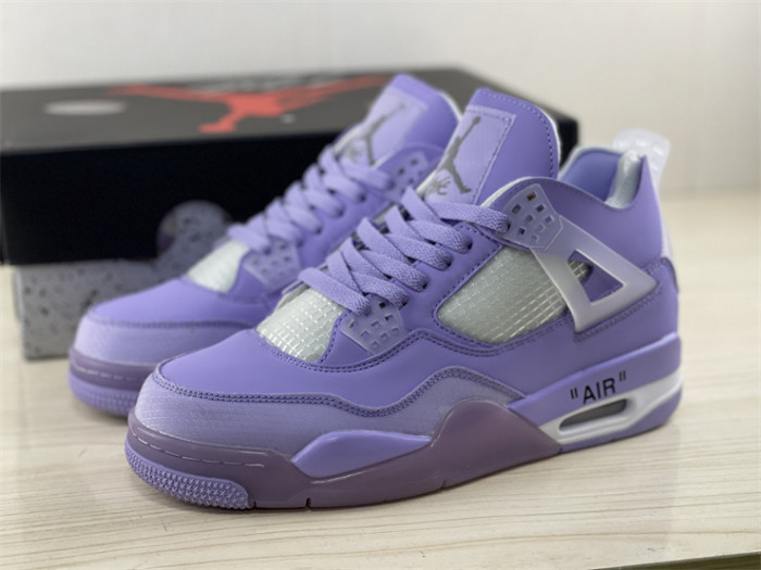 OF x Wmns Air Jordan 4 purple